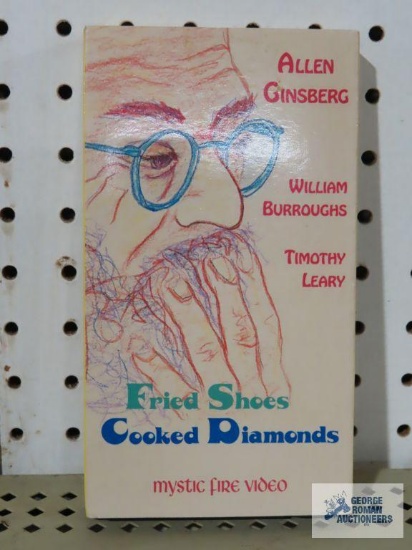 Allen Ginsburg, William Burroughs and Timothy Leary. Fried Shoes, Cooked Diamonds VHS tape by Mystic