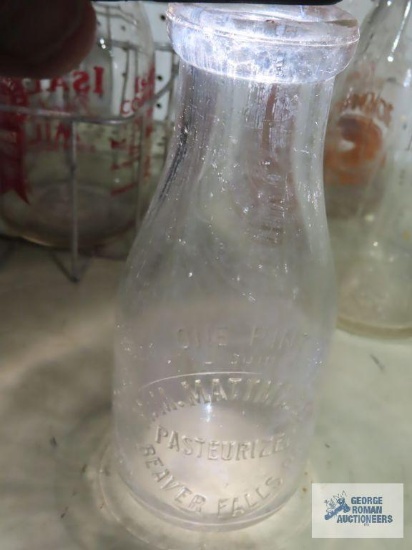 M. M. Mattmiller milk bottle