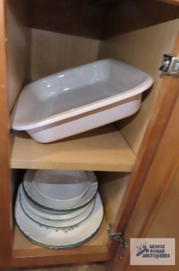 Corelle...dishes...and baking pan