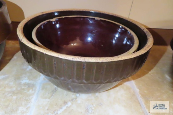 brownware mixing bowls