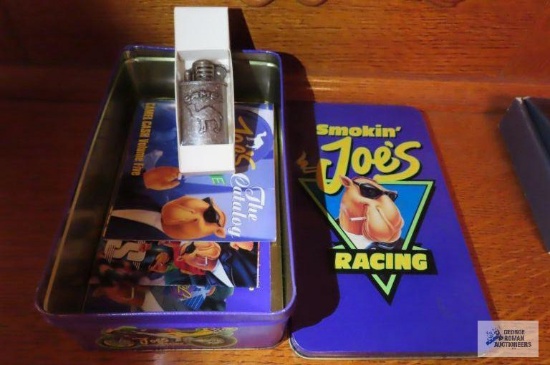Smoking Joe's racing tin and Camel lighter