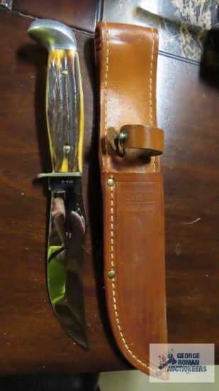 Case XX hunting...knife and sheath number 523-5