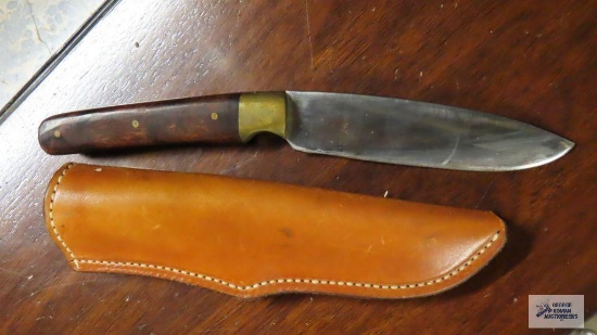 Unmarked...hunting...knife and case