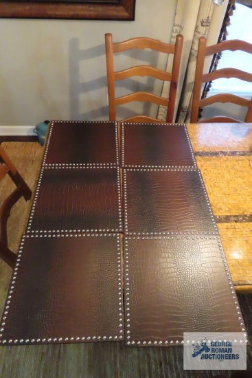 Leather like placemats