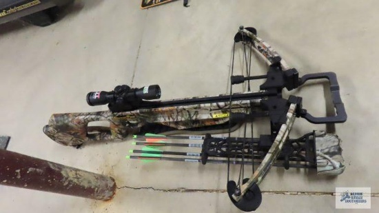 Parker Centerfire crossbow with scope and arrows