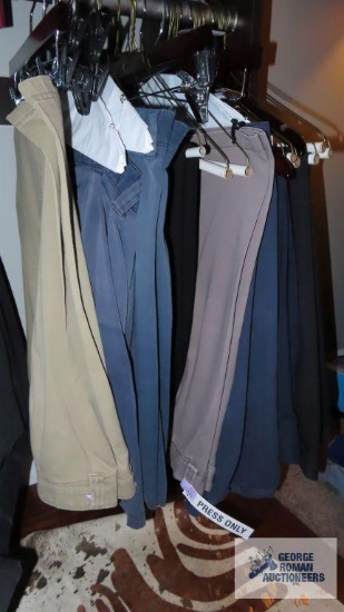 men's dress shorts and pants, size 60