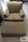 St. James Collection striped chair with ottoman