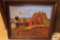 Von Fromknecht oil on canvas locomotive painting glued to board