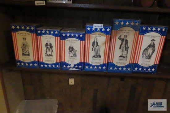 The American Patriots decanters with boxes. No shipping!