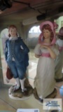 Lefton Pink Girl...and Blue Boy figurines