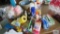 miscellaneous items, paper clips, plastic gloves, scrubbers, cleaning items