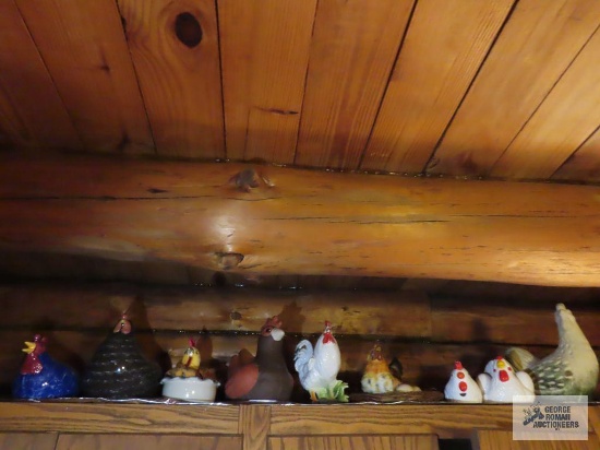 Lot of rooster...and hen figurines