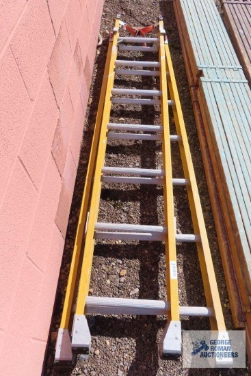 14 ft fiberglass sliding pole ladder