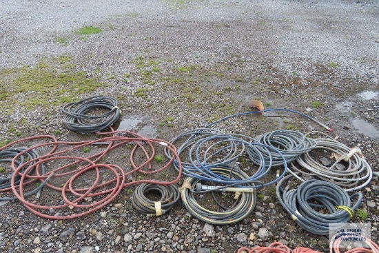 Lot of pneumatic hose and painters hose