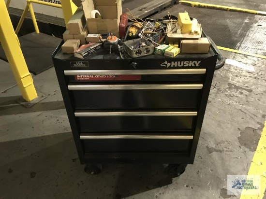 HUSKY TOOL CABINET AND CONTENTS