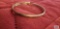 Gold colored bangle bracelet, marked 10K, approximate total weight is 1.93 G