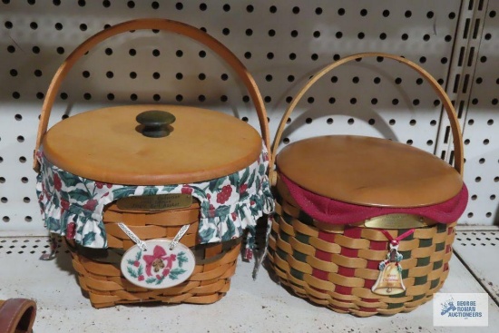 Longaberger 1994 and 2003 Christmas baskets