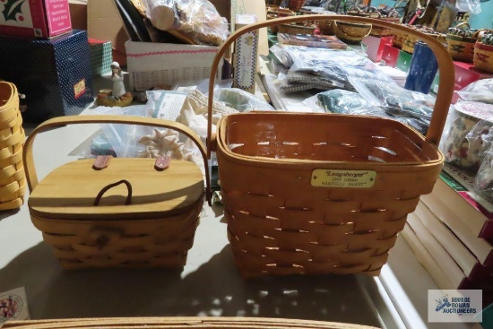 Longaberger kiddie purse and 1995 Hartville basket
