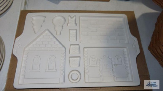 Longaberger...(2) country cottage gingerbread molds