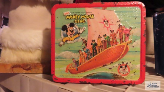 Mickey Mouse Club vintage metal lunch box. No thermos.