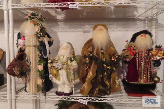 Lot of Santa figurines