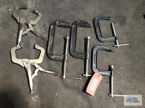 5 ASSORTED CLAMPS