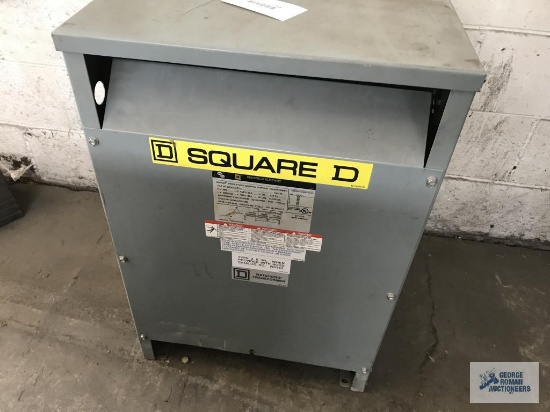SQUARE D TRANSFORMER. SEE TAG FOR MORE INFORMATION.