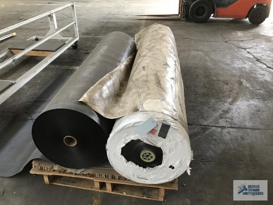 2 ROLLS OF RUBBER MATERIAL. SEE TAG FOR MORE INFORMATION.