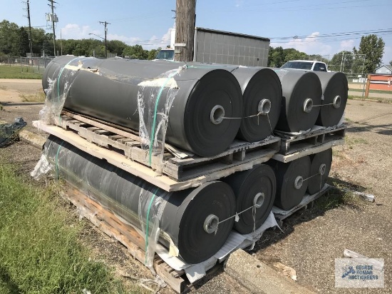 4 ROLLS OF RUBBER MATERIAL. SEE PICTURES.