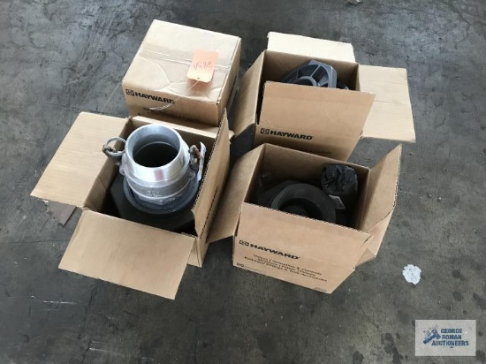 (4) FOUR 4" PVC FLANGES