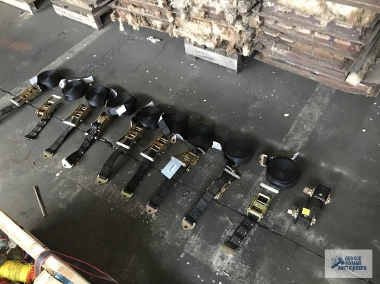 9 NEW RATCHET STRAPS