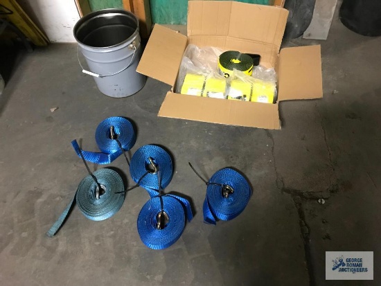 5 NEW YELLOW STRAPS AND 4 BLUE STRAPS