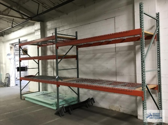 TWO SECTIONS OF PALLET RACK