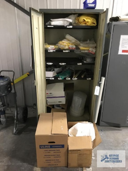 NEW COVERALLS, RELATED ITEMS, AND CABINET