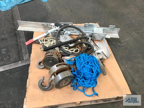 CHAIN HOIST, RATCHET STRAP, OTHER ITEMS