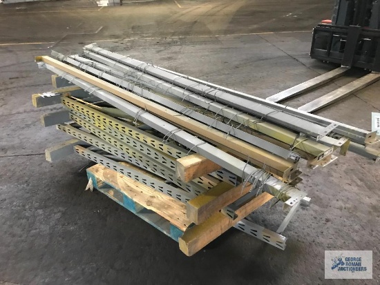 HEAVY DUTY SHELVING, BROKEN DOWN