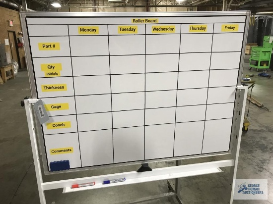 2 WHITE BOARDS, PORTABLE