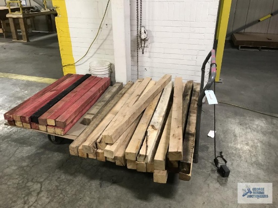 SHOP CART AND WOOD BLOCKING