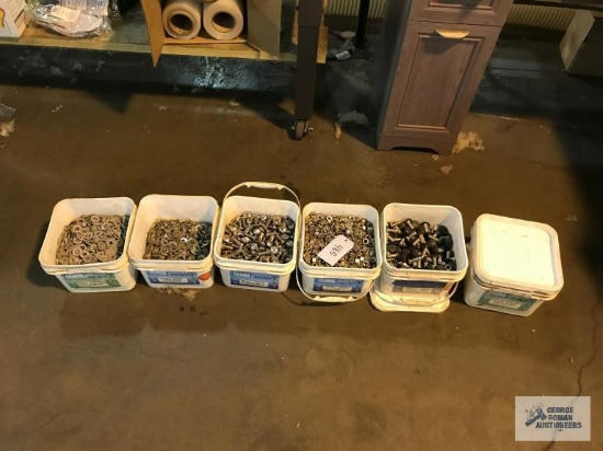 6 BINS OF HARDWARE