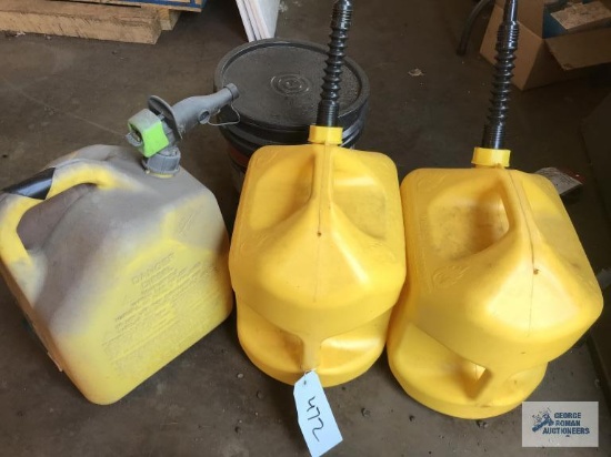 (3) 5-GALLON PLASTIC GAS CANS