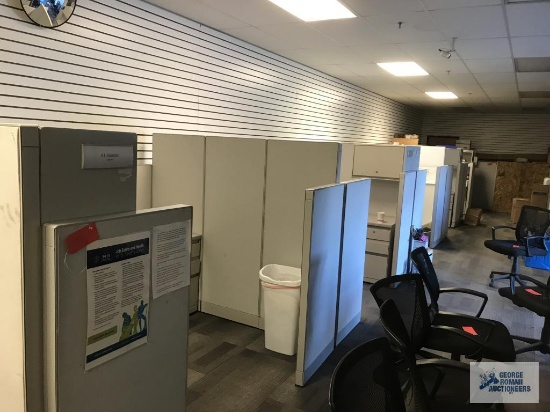 (5) SECTIONS OF OFFICE CUBICLES. NO CONTENTS OR COMPUTERS.
