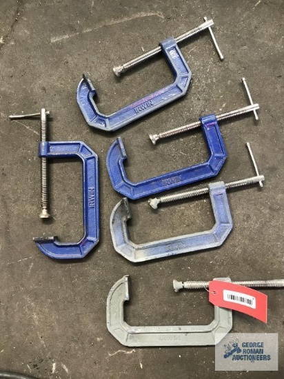 5 IRWIN CLAMPS