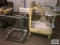 CAGE, STEEL CART, TABLE, ROLL OF FILM