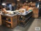 TOOLING, BLADES, ETC. ON THREE TABLES