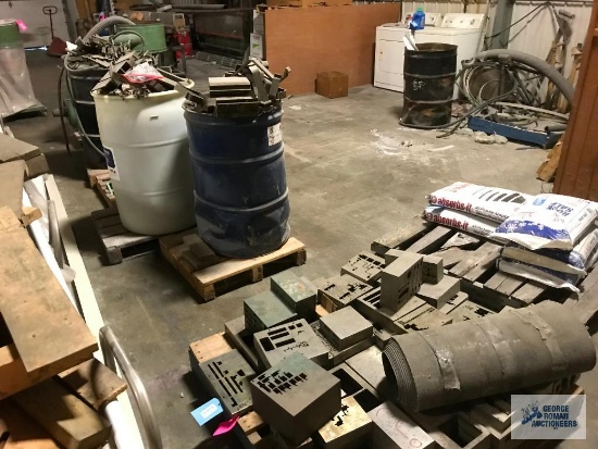 SCRAP METAL ON (5) PALLETS. METALLIC AND NON METALLIC.