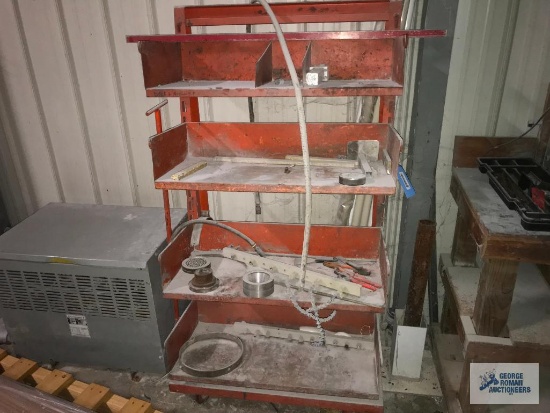 METAL FOUR SHELF HEAVY DUTY CART