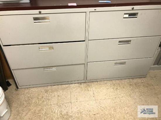 (2) THREE DRAWER LATERAL FILES