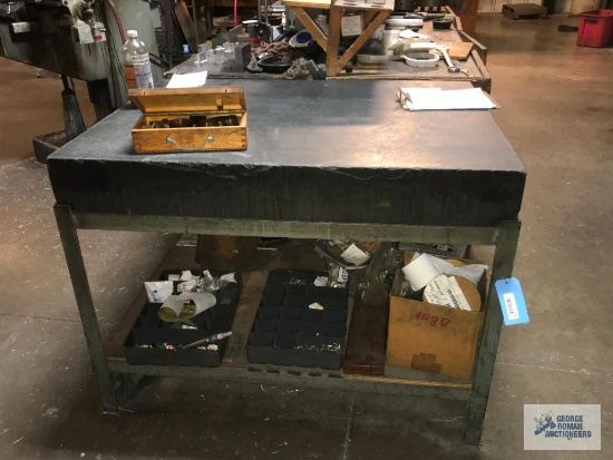 GRANITE TABLE, 36" x 48'"