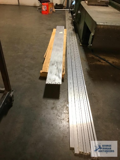 ALUMINUM ON CART AND FLOOR.