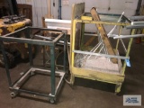 CAGE, STEEL CART, TABLE, ROLL OF FILM